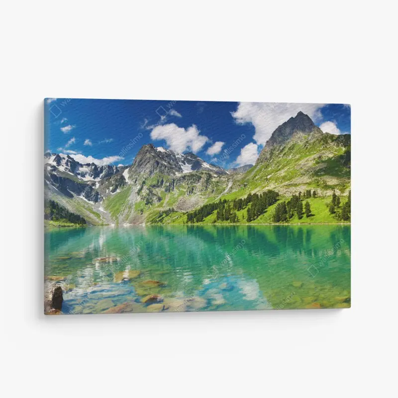 Canvas print turquoise lake in Altai Mountains