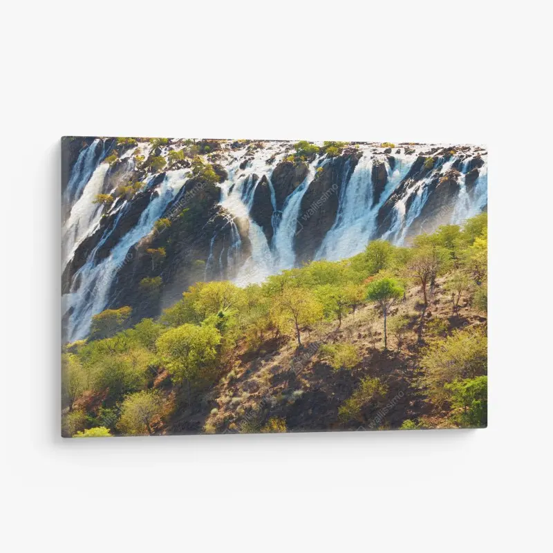 Canvas print Ruacana Falls cascading waterfall landscape