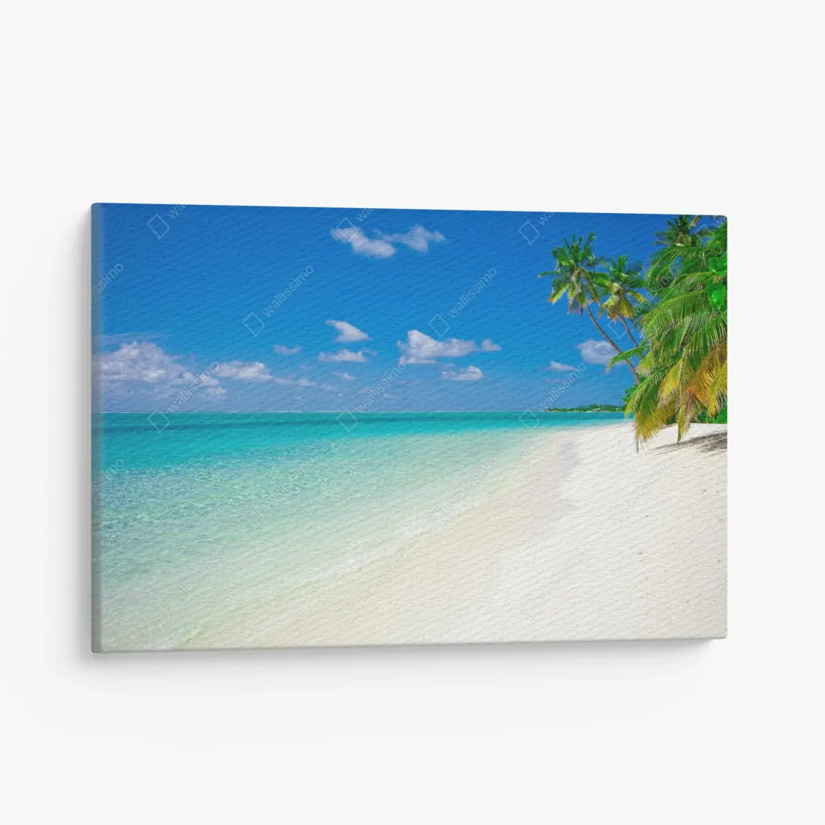Canvas print tropical turquoise beach escape • Wallissimo®