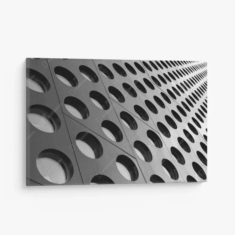 Canvas print minimal geometric facade pattern • Wallissimo®