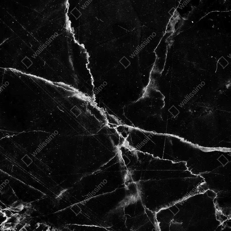 Window decal black marble veined texture • Wallissimo®