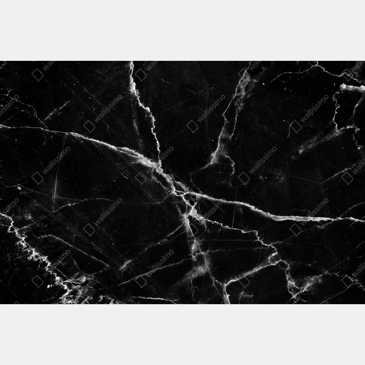 Window decal black marble veined texture • Wallissimo®