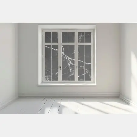 Window decal black marble veined texture • Wallissimo®