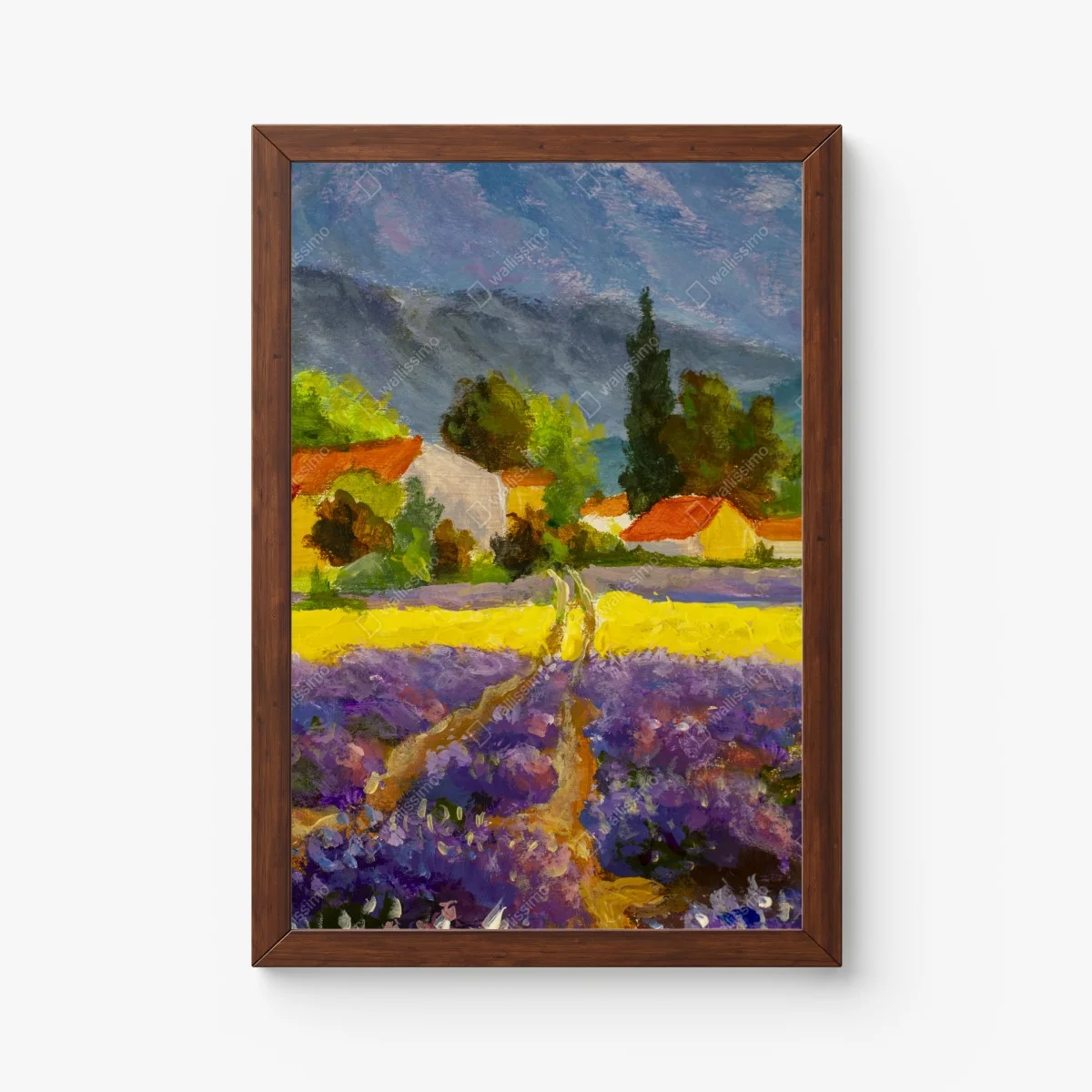 Poster lavender fields at sunset • Wallissimo®