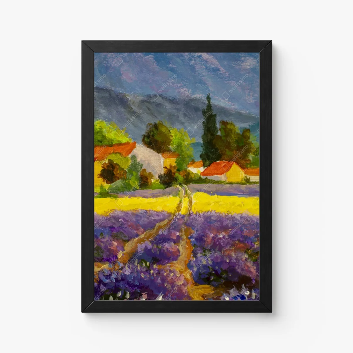 Poster lavender fields at sunset • Wallissimo®